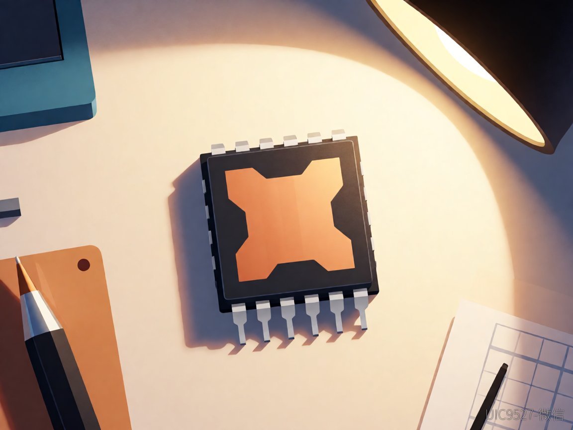 AH1120手电筒LED驱动方案:交期、停产与封装布局的取舍账AH1120 手电筒LED驱动方案 Black SOP-8L chip with visible silver thermal pad and surrounding solder points(AI 生成)
