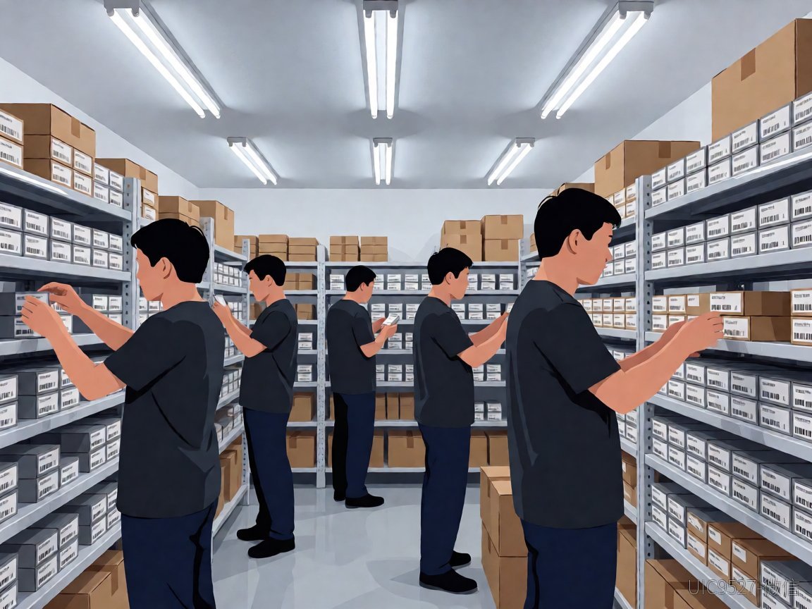 参数再漂亮,交货期和库存周期也能让你在珠三角项目里"饿死锂电池充电芯片有哪些 Electronics warehouse with stacked component boxes and delivery documents(AI 生成)