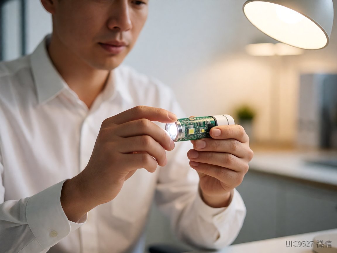 给西安硬件创客的小批量试产指南:AH6916 手电筒LED驱动方案选型避坑AH6916 手电筒LED驱动方案 工程师手持LED驱动电路板特写(AI 生成)