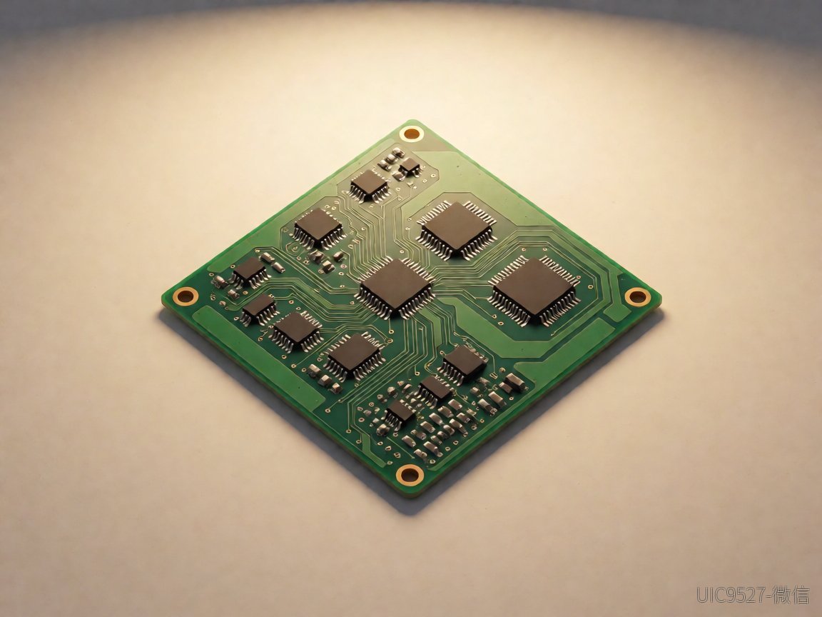 PCB板上两个IC焊盘与走线布局（AI 生成）