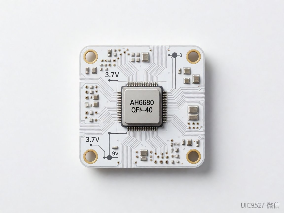 3.7V升9V AH6680芯片选型账:显性成本便宜,隐性风险才贵3.7V升9V AH6680芯片 A黑芯片安装在一块绿色电路板中央,周围标注着电压参数。(AI 生成)