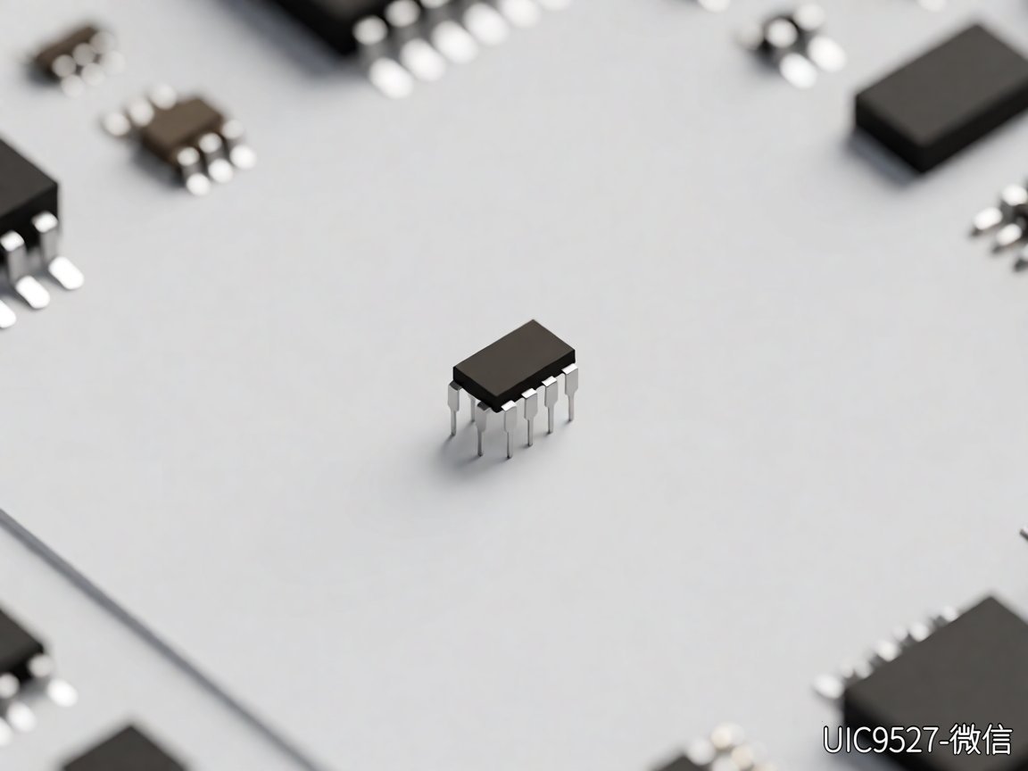 SOT23-6 LED恒流驱动IC芯片特写（AI 生成）