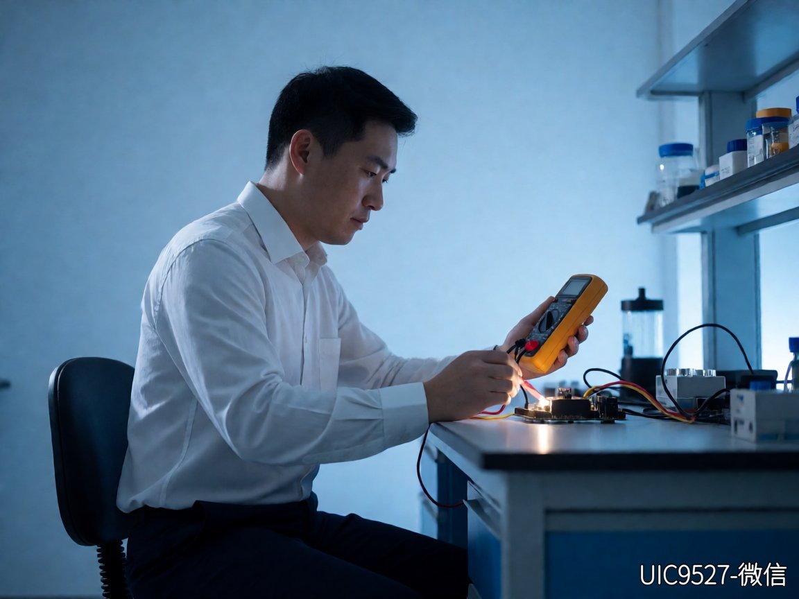 工程师在实验室对LED驱动板进行温漂测试（AI 生成）