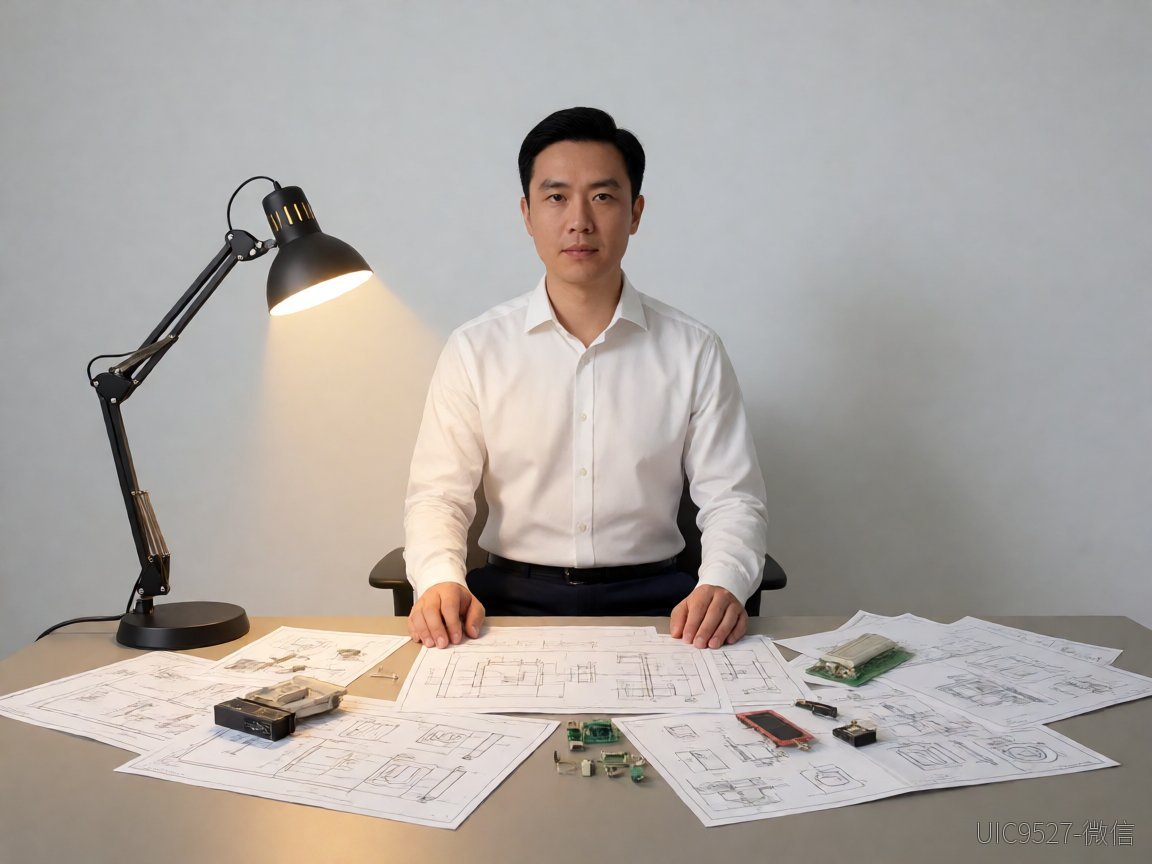 AH8027缺货翻车后,我算了一笔血淋淋的账AH8027 DCDC降压方案 工程师在工作台前查看电路原理图与元器件样品(AI 生成)