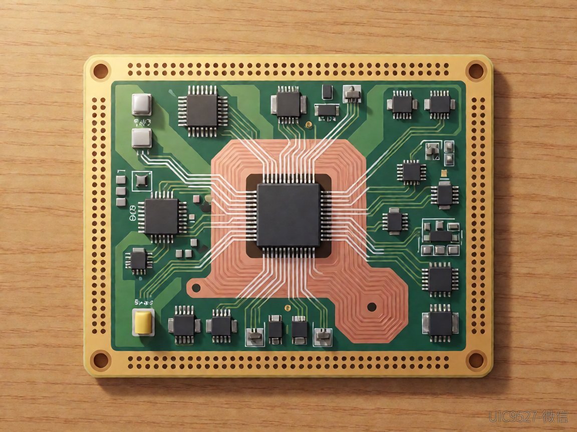 PCB板上的AH6700A及走线布局（AI 生成）