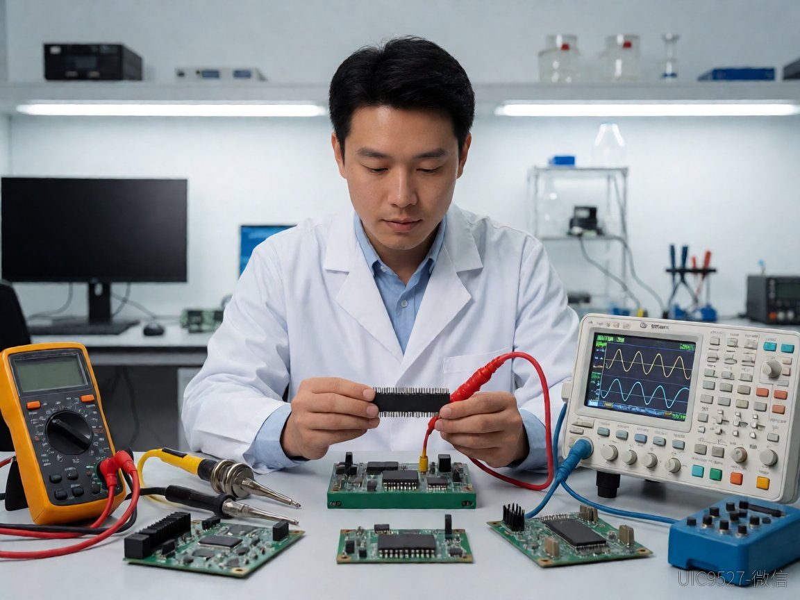 AH8002 移动电源方案开发资料汇总:参考设计、原理图、BOM 与 datasheet 速查AH8002 移动电源方案 工程师在实验室工作台测试芯片和电路板(AI 生成)