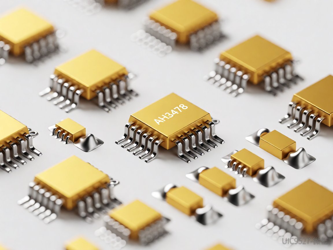 36V转5V AH3478芯片:三批次实测验证,良率才是真问题36V转5V AH3478芯片 PCB板上的AH3478芯片在强光下呈现金色焊点特写(AI 生成)