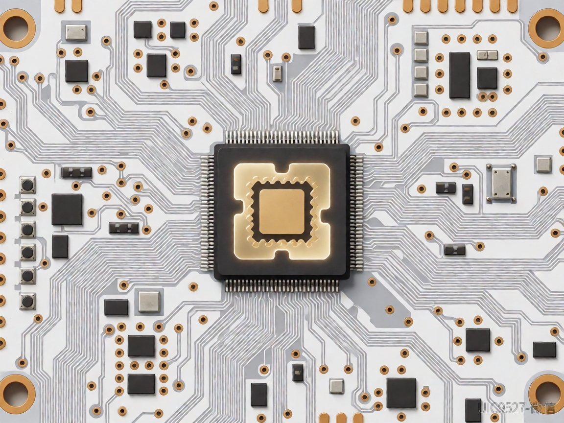 PD快充芯片手册参数敢信吗?封装与PCB布局才是真痛点PD快充芯片 PCB板上PD快充芯片及铜皮走线特写(AI 生成)