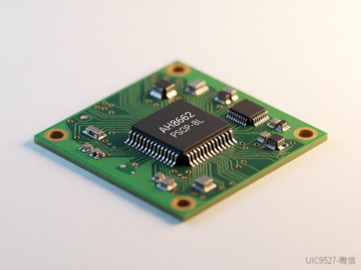 24V转5V AH8662芯片:供应商交期与EMC整改现场的博弈24V转5V AH8662芯片 绿色电路板上AH8662芯片的特写(AI 生成)