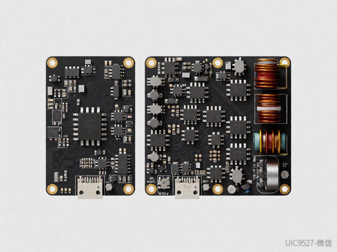 Comparison of compact integrated PCB versus larger discrete component board layout（AI 生成）